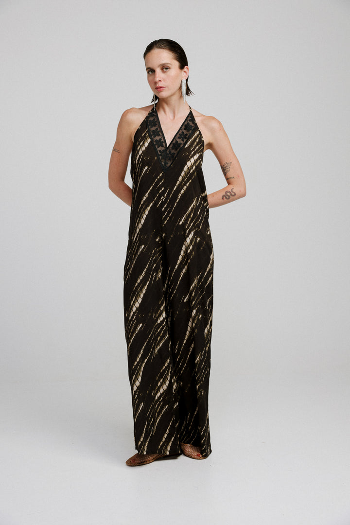 Book Black Tie Dye Jumpsuit