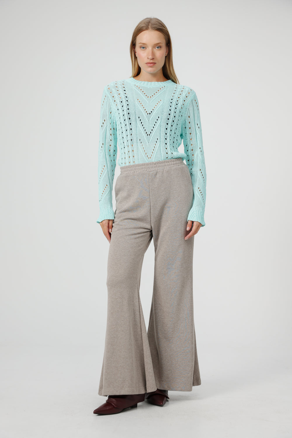 סריג לאישה בצבע תכלת Days Mint Sweater