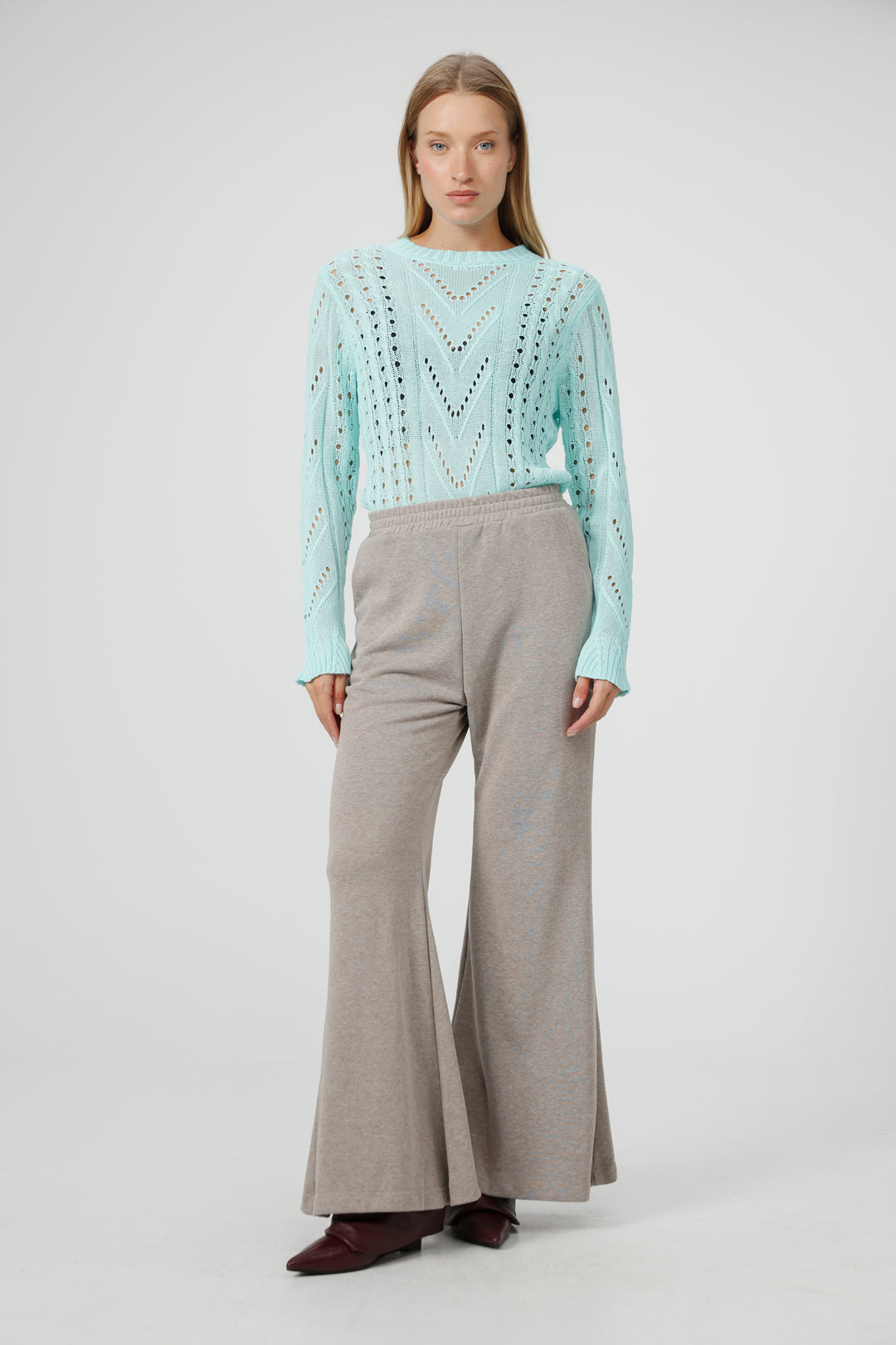 סריג לאישה בצבע תכלת Days Mint Sweater