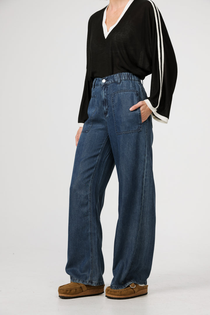 Reorganized Dark Blue Soft Denim