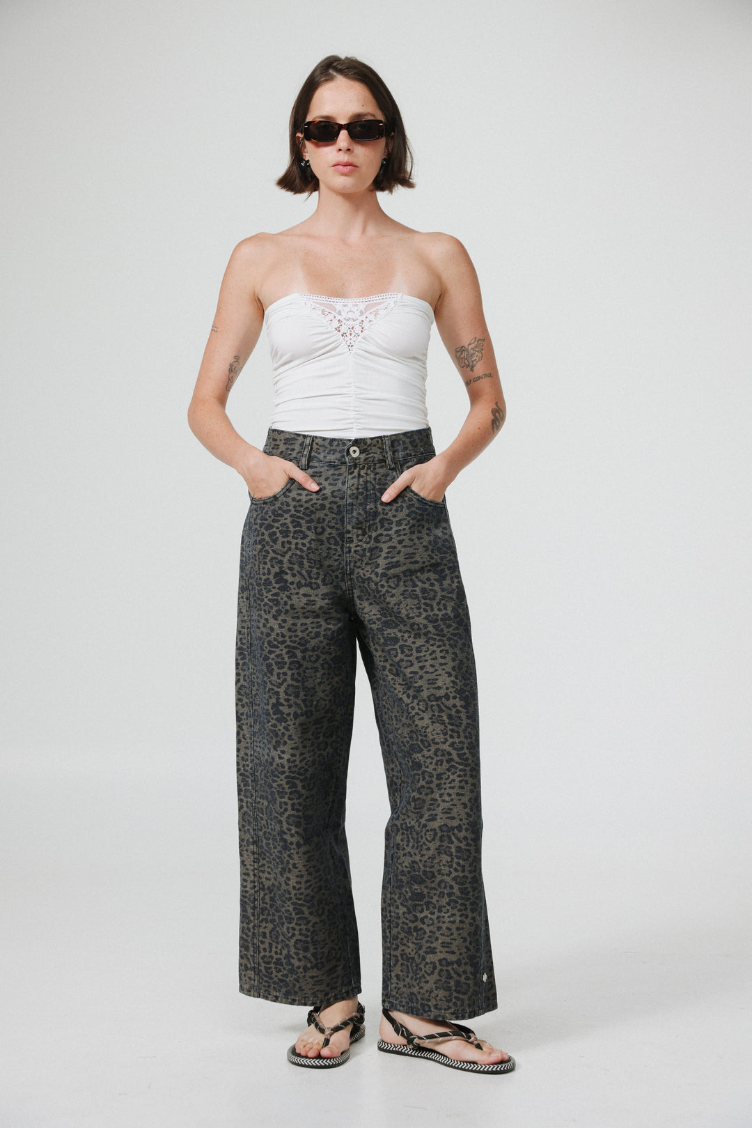 Guri Leopard Denim