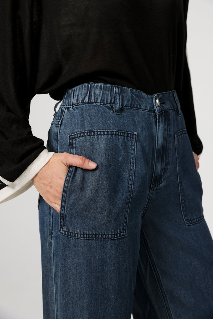 Reorganized Dark Blue Soft Denim