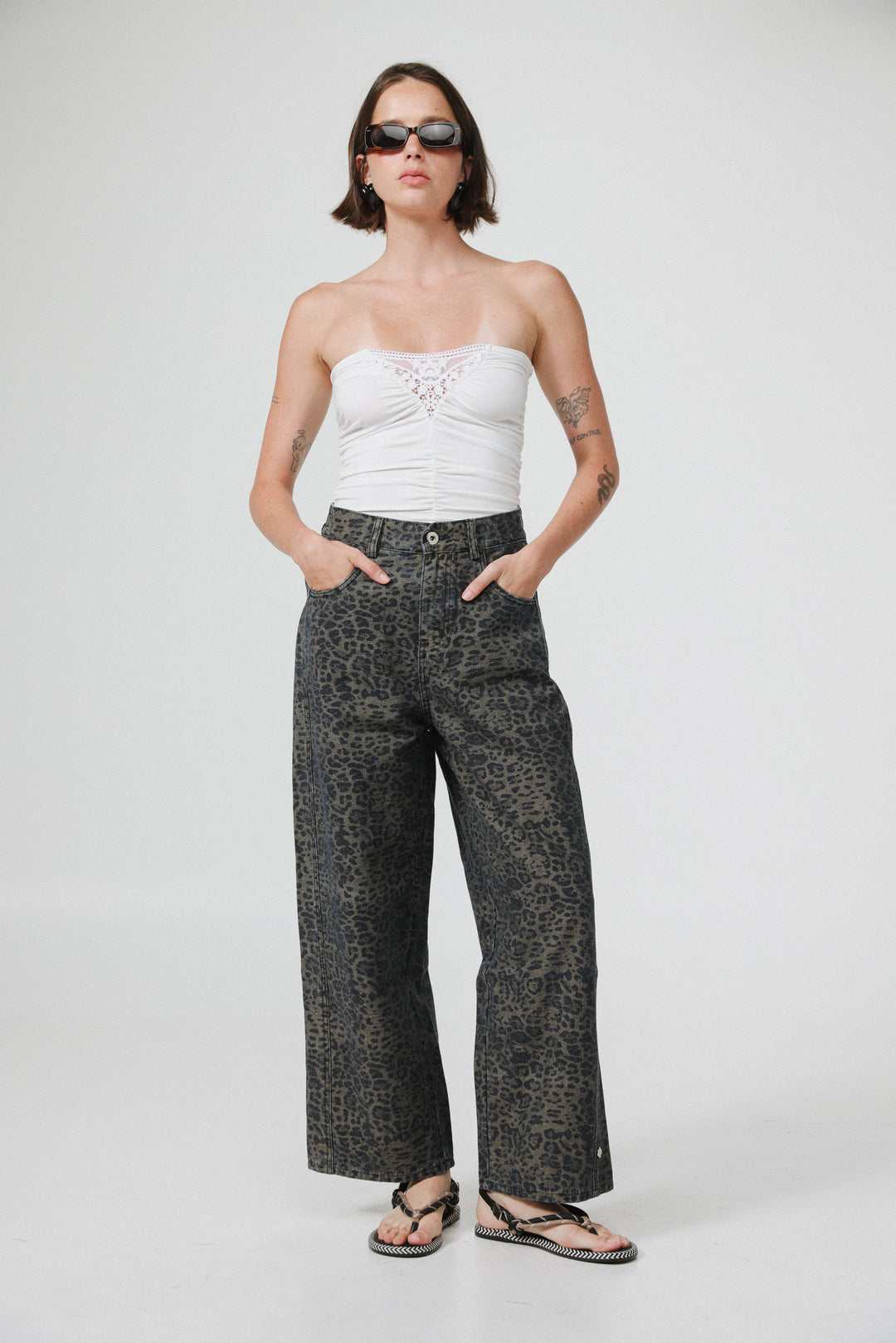 Guri Leopard Denim