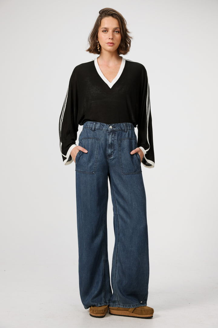 Reorganized Dark Blue Soft Denim