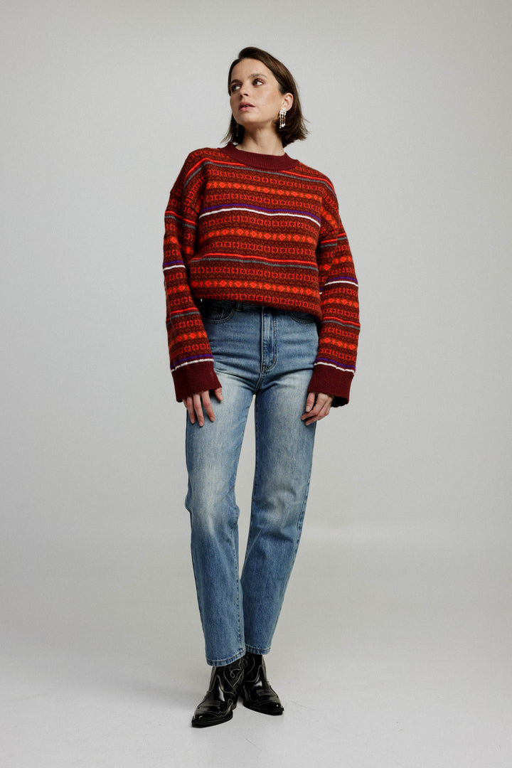 Alps Red Sweater