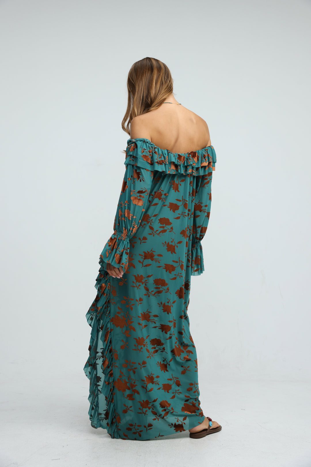Velours Blue Dress