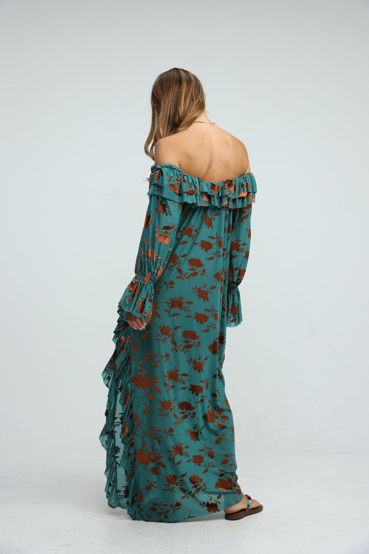 Velours Blue Dress