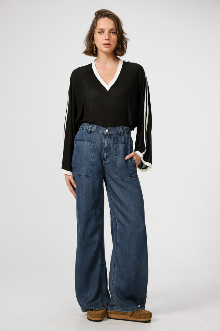 Reorganized Dark Blue Soft Denim