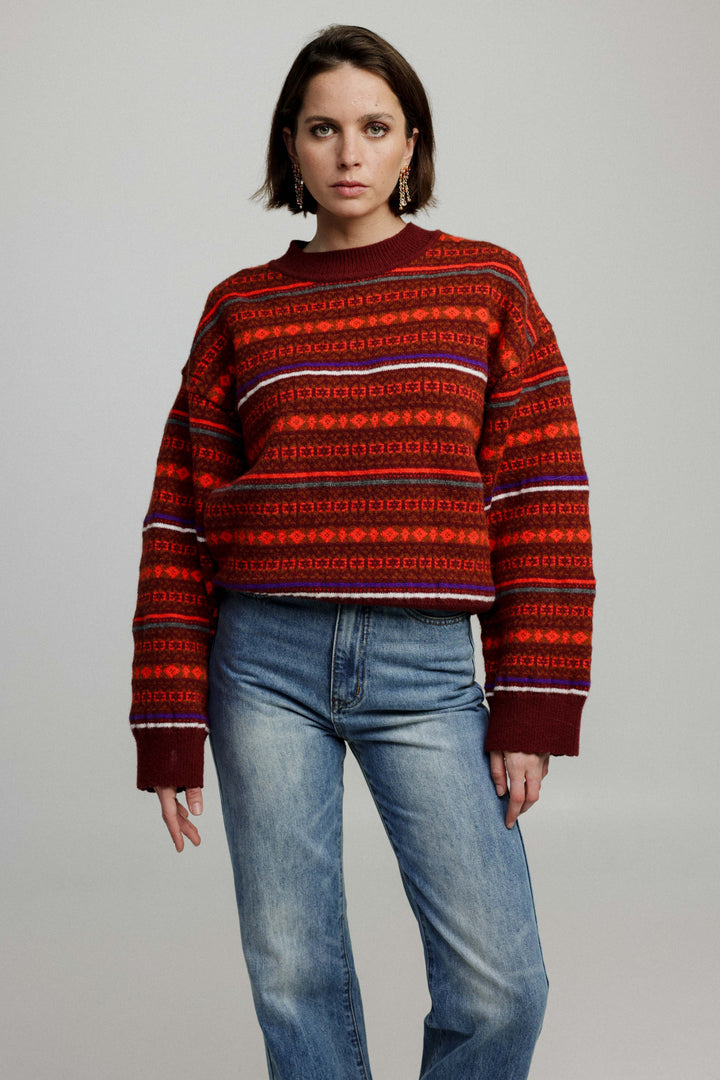 Alps Red Sweater