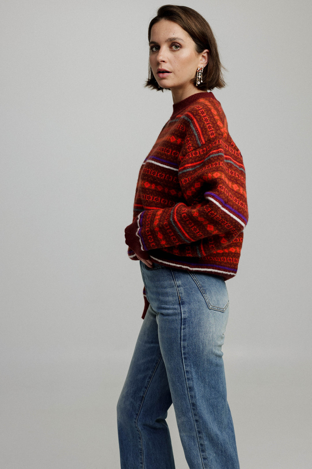 Alps Red Sweater