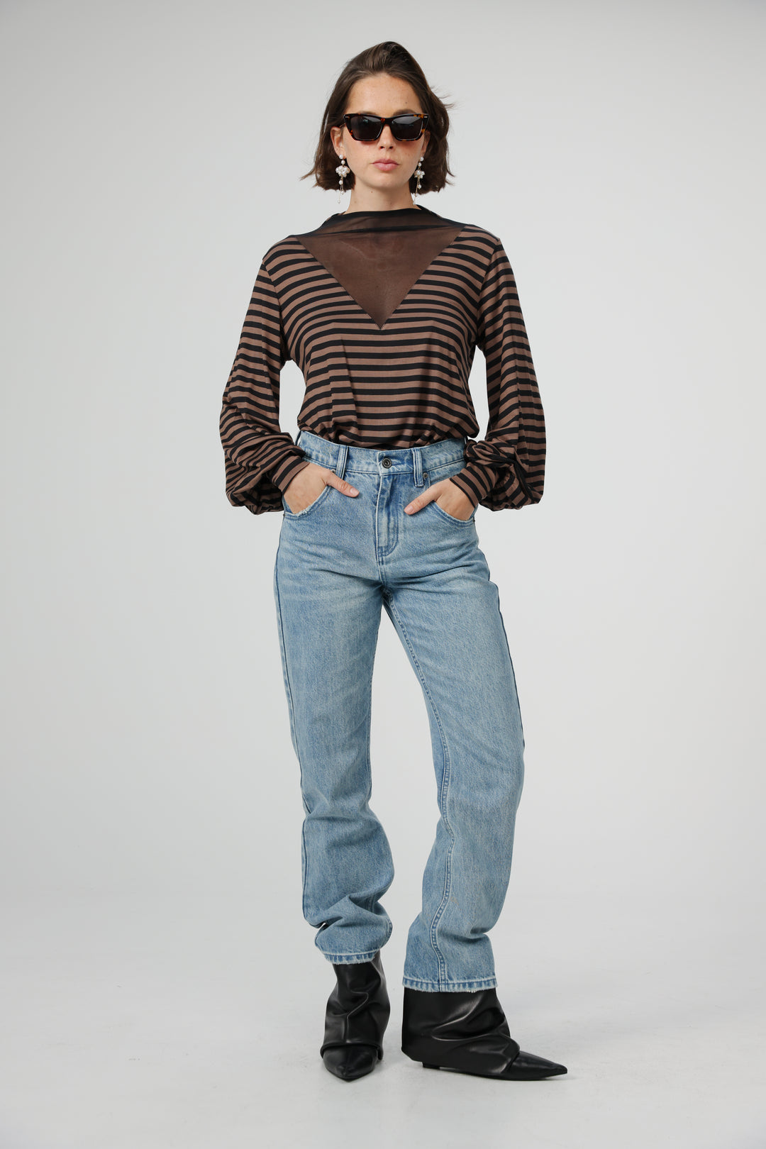 Field Brown Striped Shirt