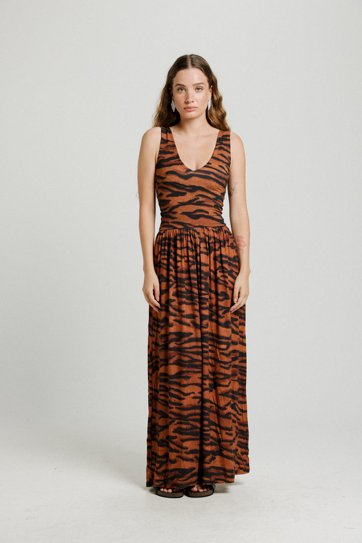 Sunset Tiger Dress