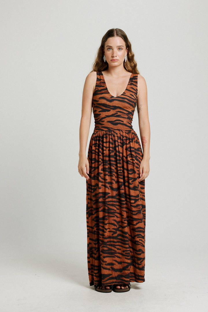 Sunset Tiger Dress