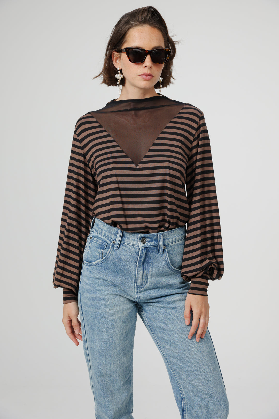Field Brown Striped Shirt