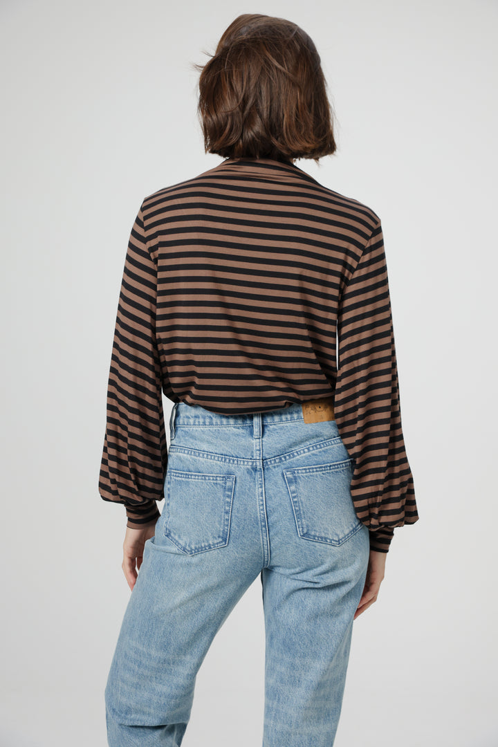 Field Brown Striped Shirt