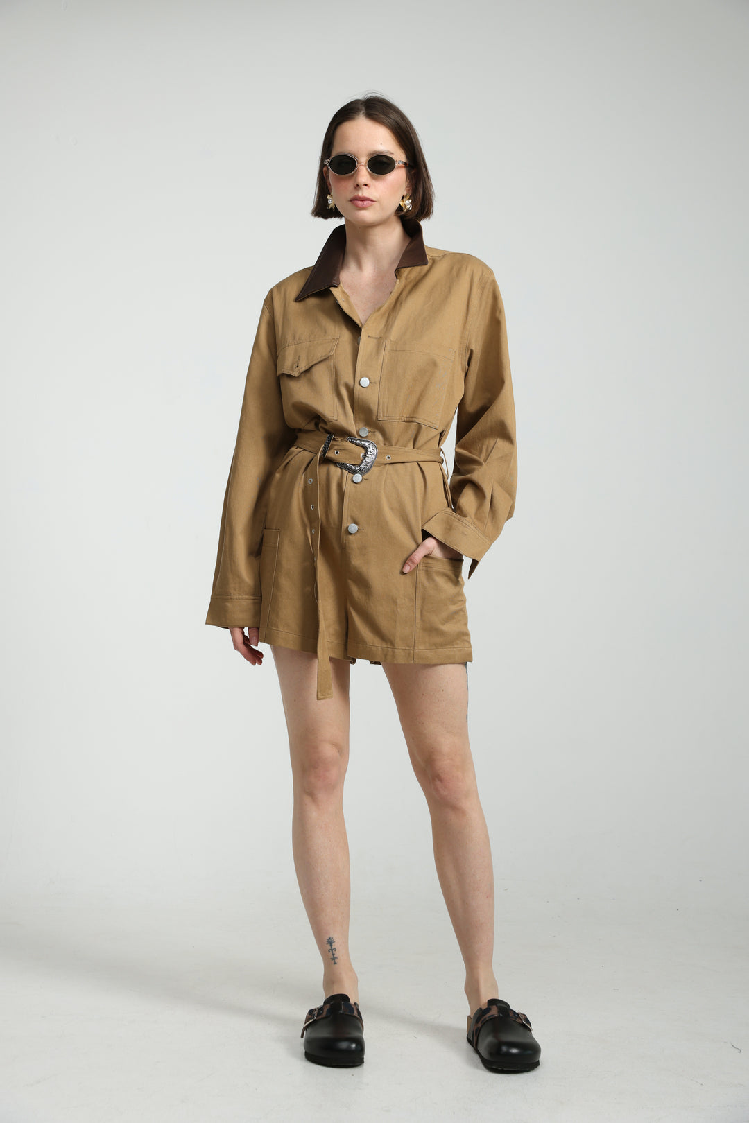 Temptation Camel Jumpsuit