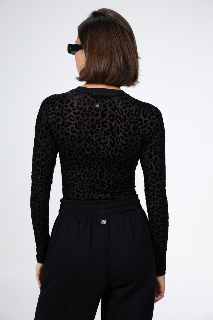 Loyal Black Leopard Bodysuit