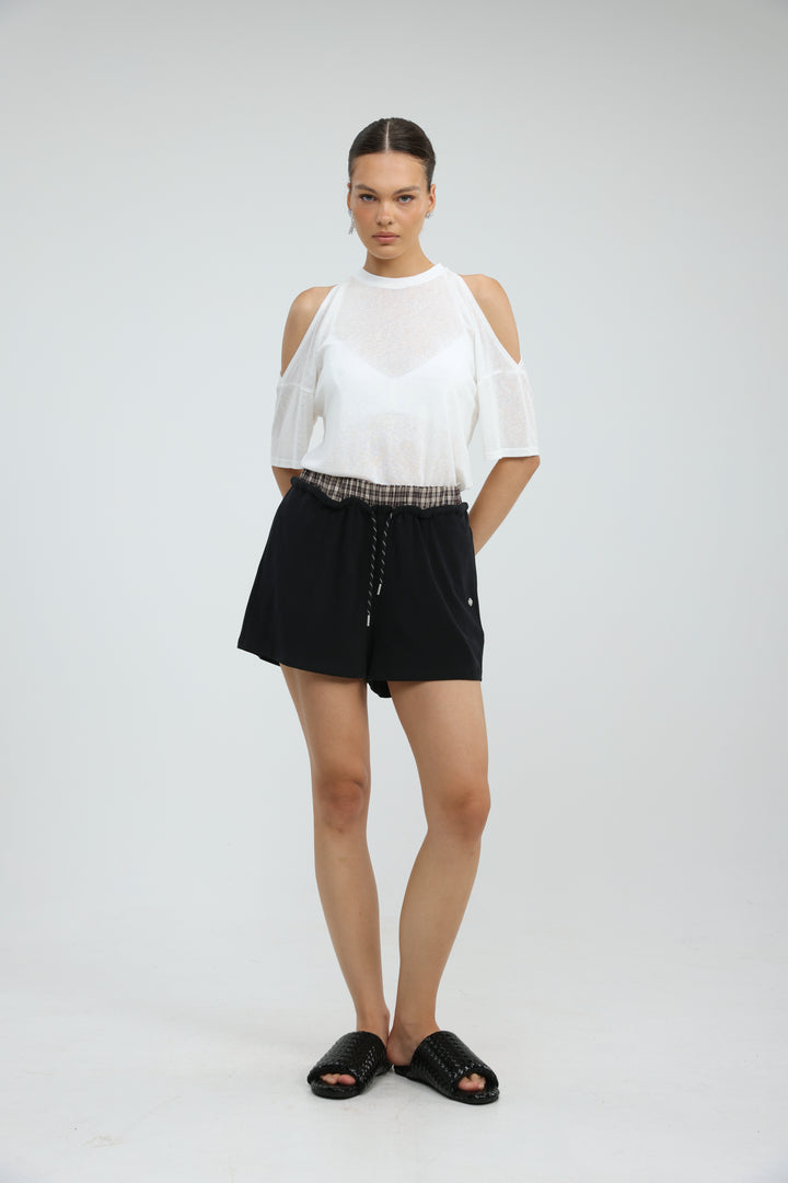Box Black Shorts