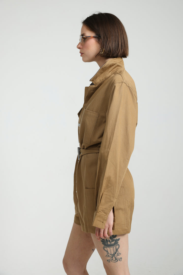 Temptation Camel Jumpsuit