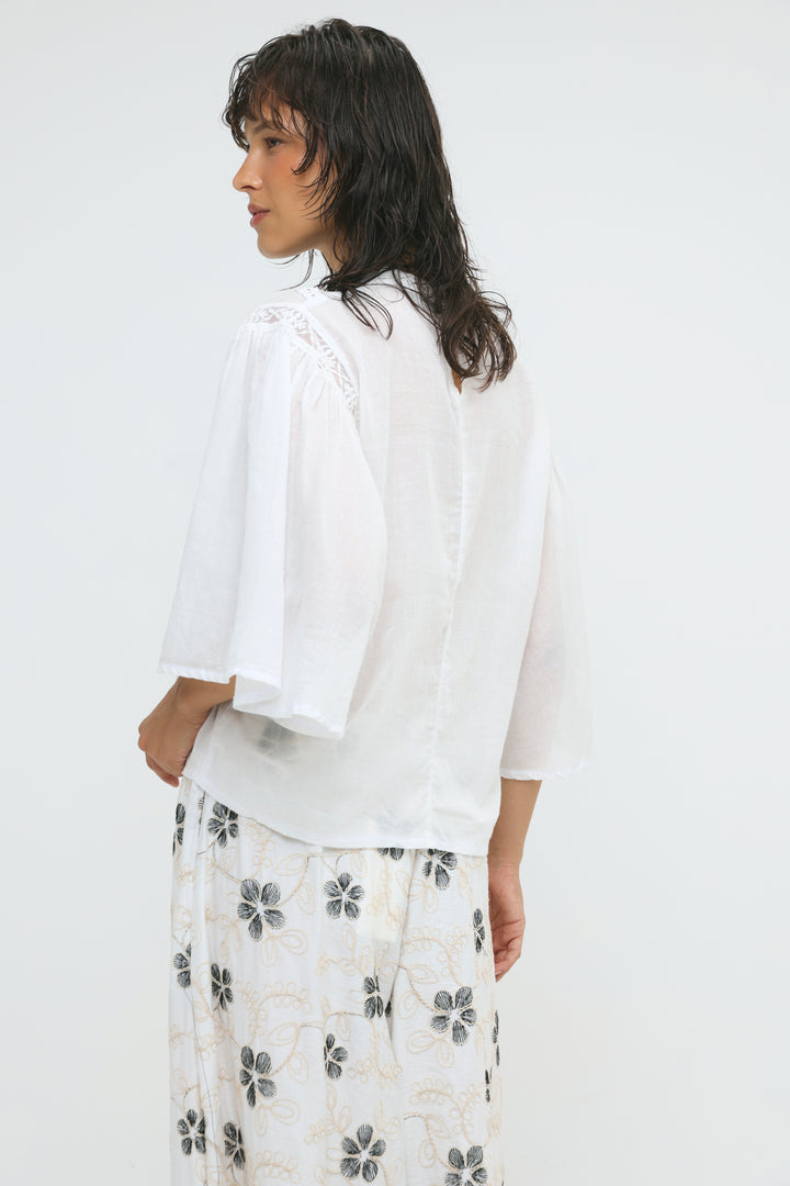 Luma White Blouse