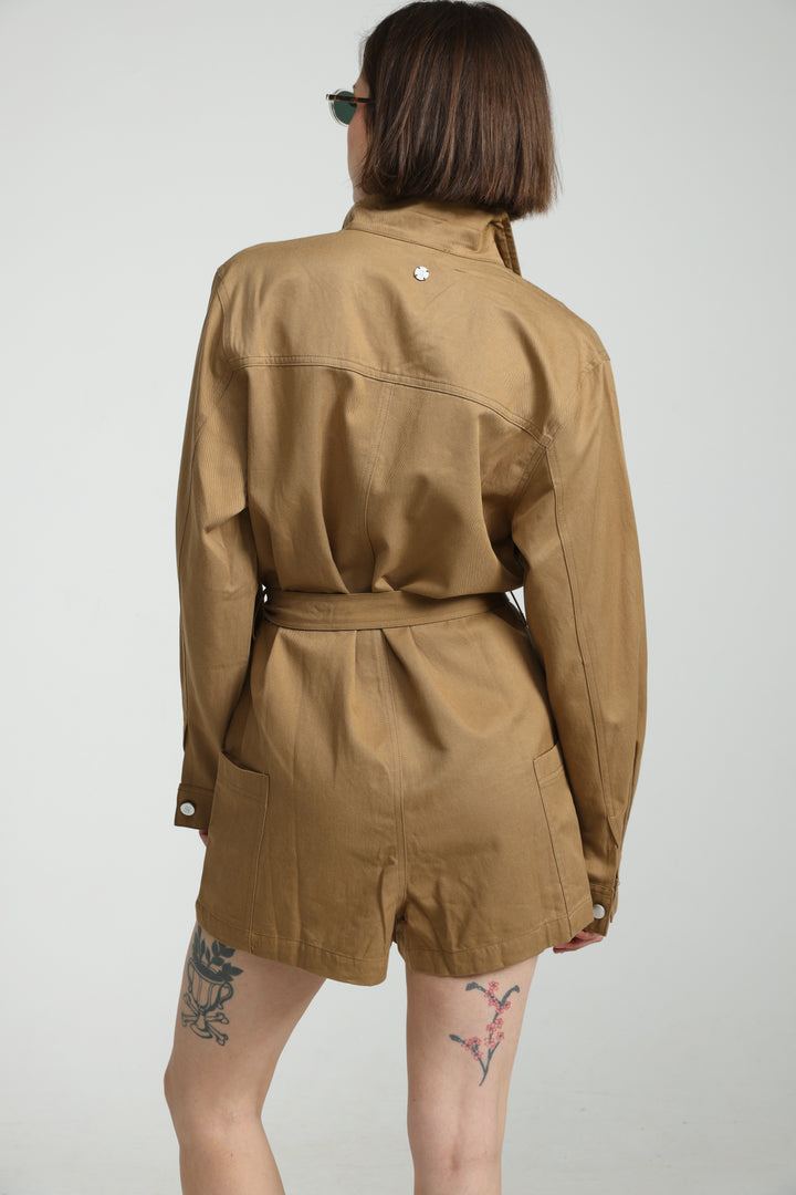 Temptation Camel Jumpsuit