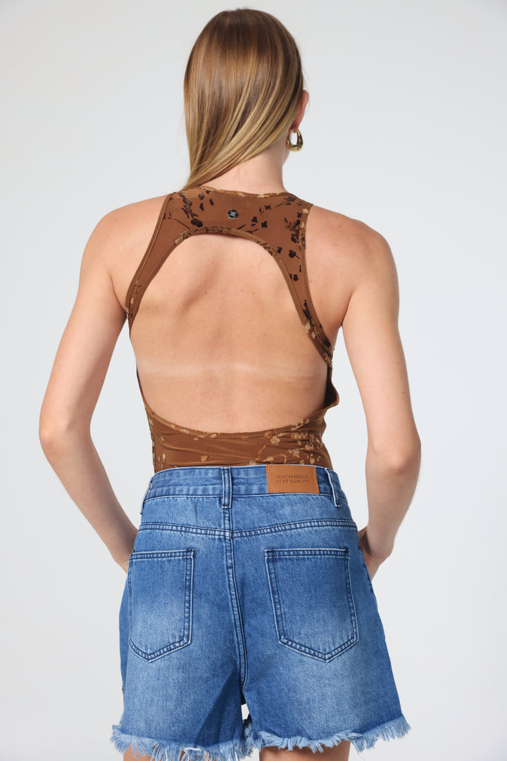 TLV Brown Bodysuit