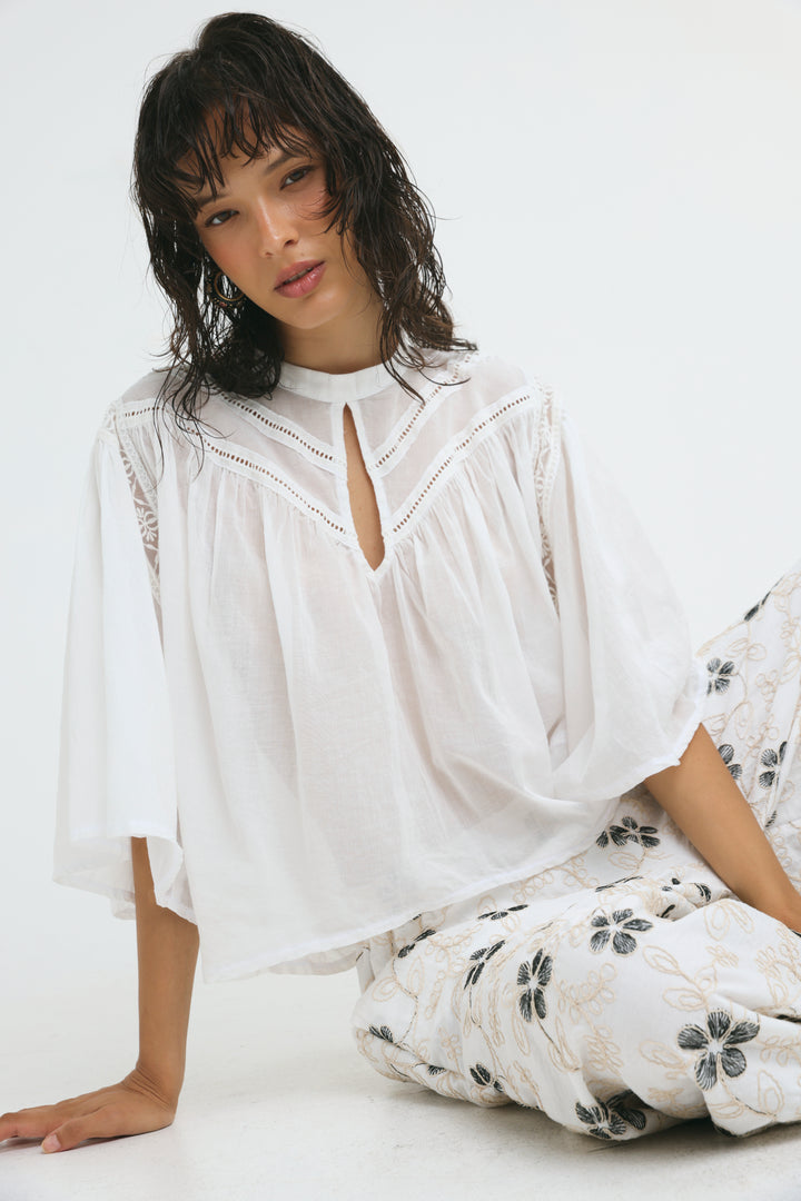 Luma White Blouse