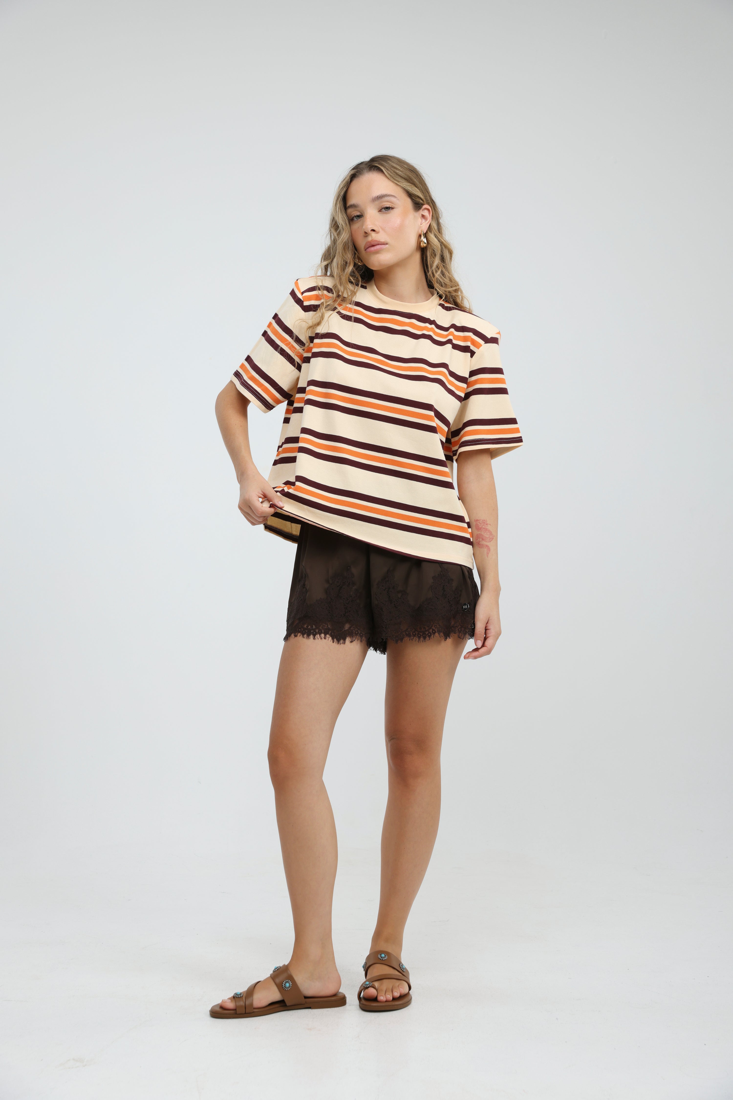 Cocoonut Orange Striped T-Shirt – SEESTARZ