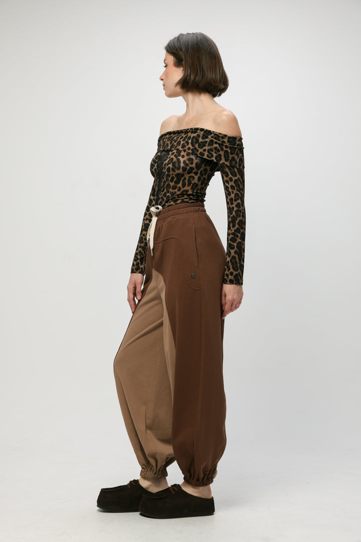 Reset Leopard Off Shoulder Top