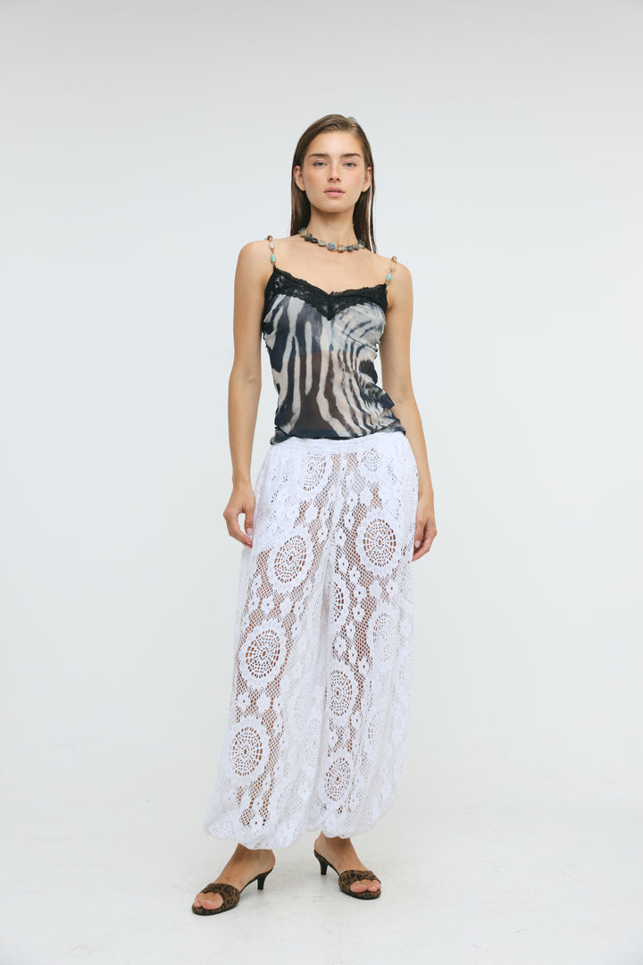 Mallorca White Lace Balloon Bottoms