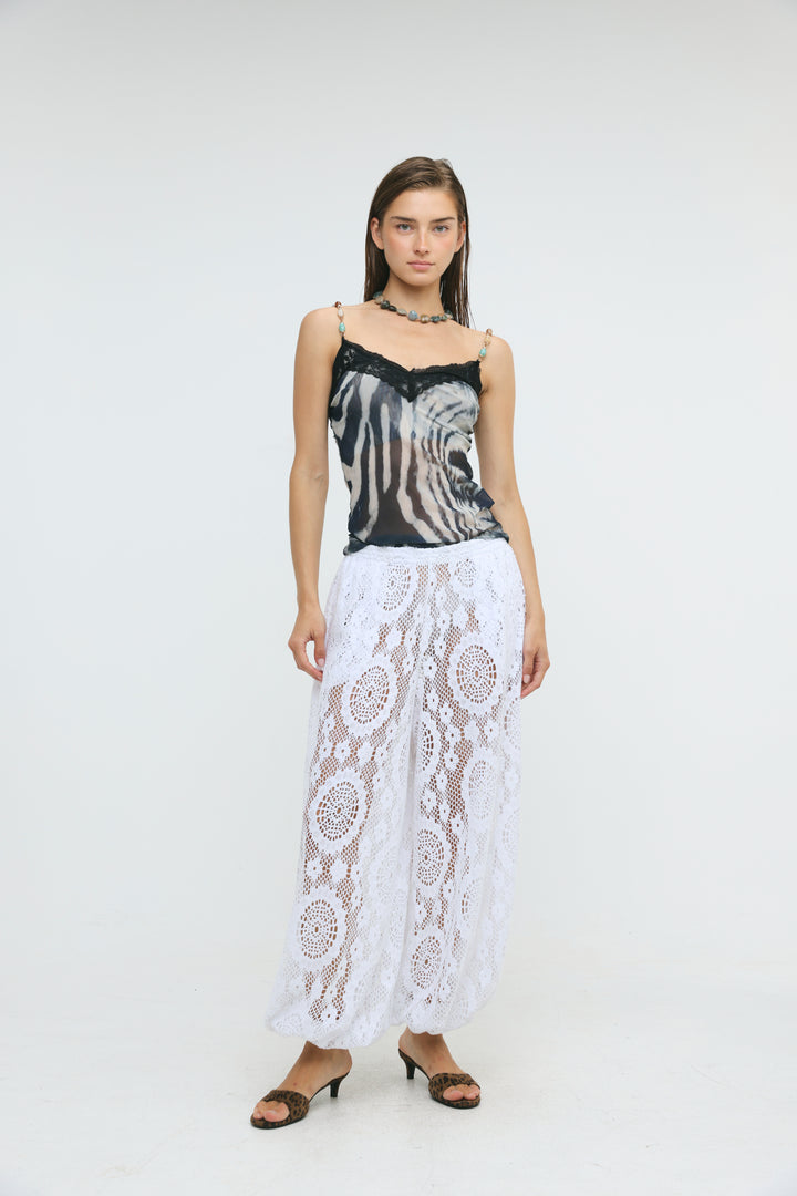 Mallorca White Lace Balloon Bottoms