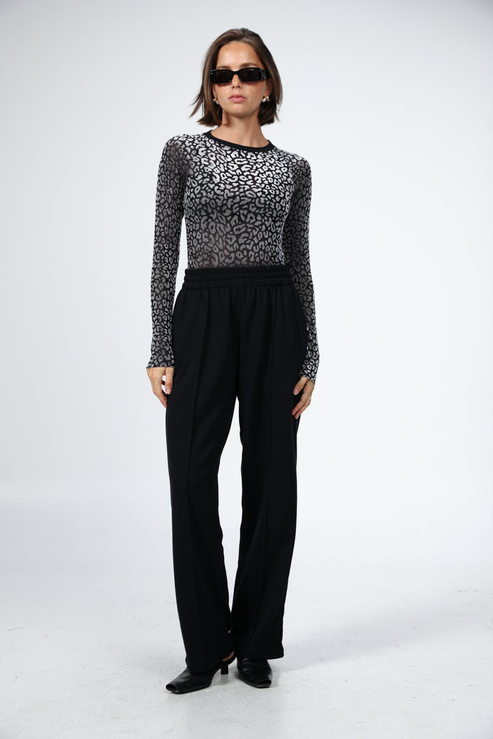Loyal Silver Leopard Bodysuit