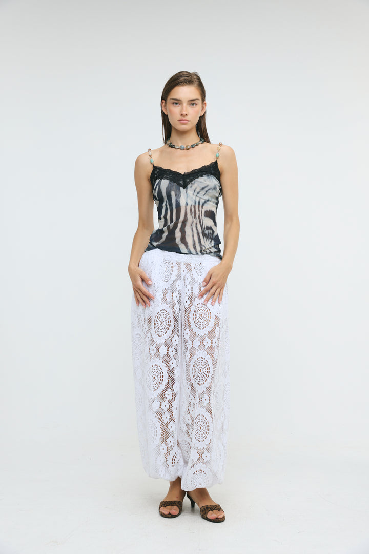 Mallorca White Lace Balloon Bottoms