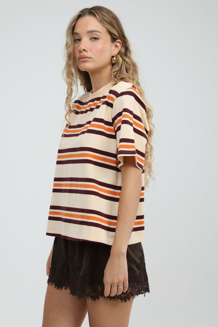 Cocoonut Orange Striped T-Shirt