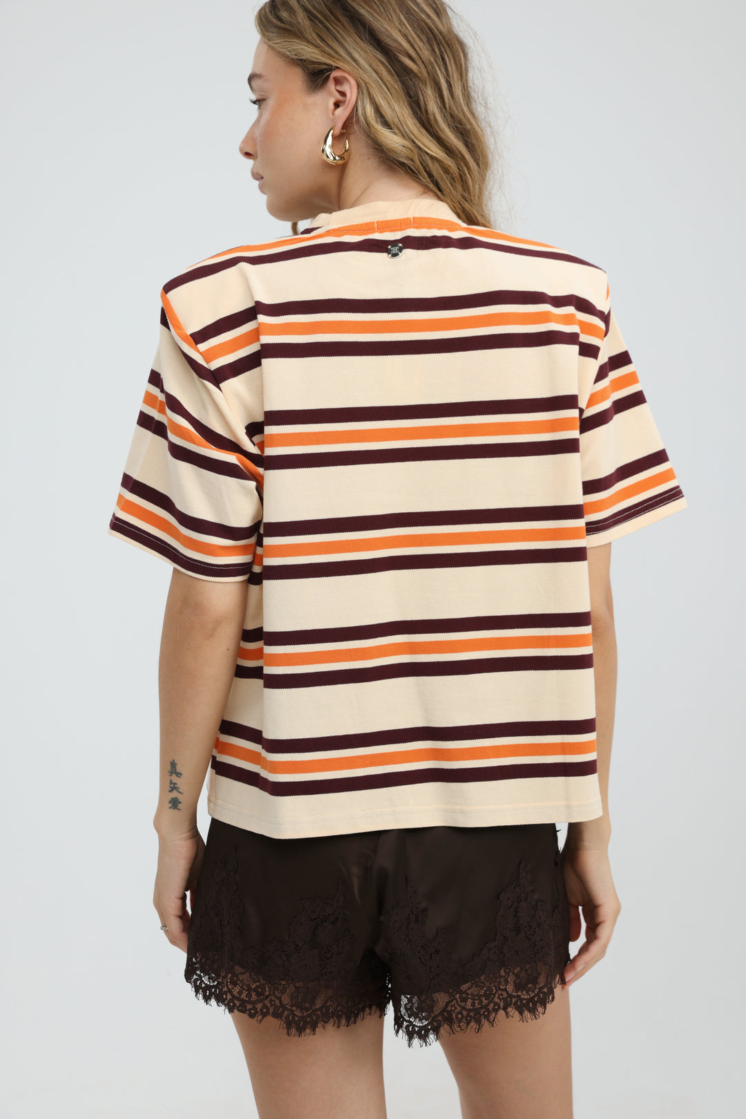 Cocoonut Orange Striped T-Shirt