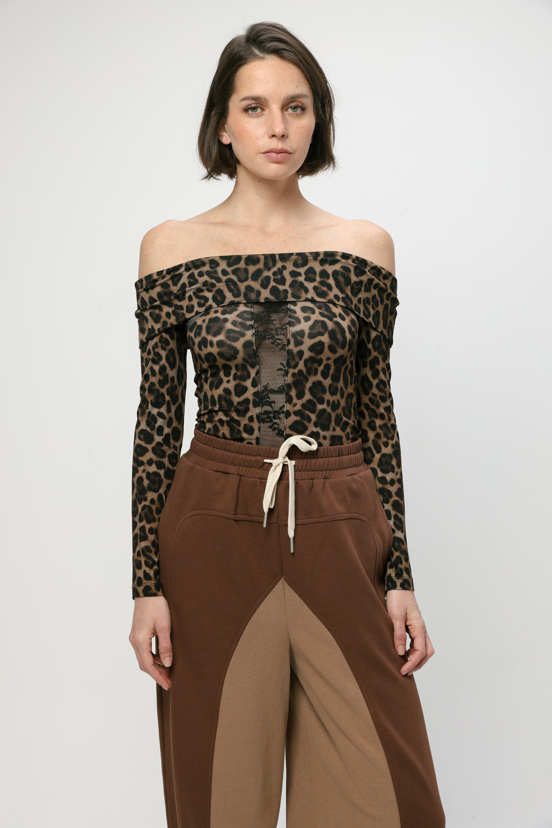 Reset Leopard Off Shoulder Top