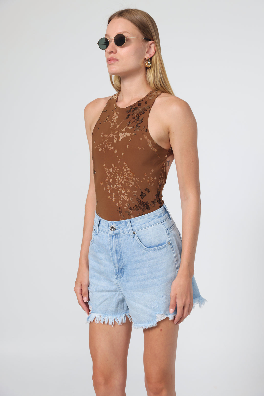 Star 403 Light Blue Denim Shorts