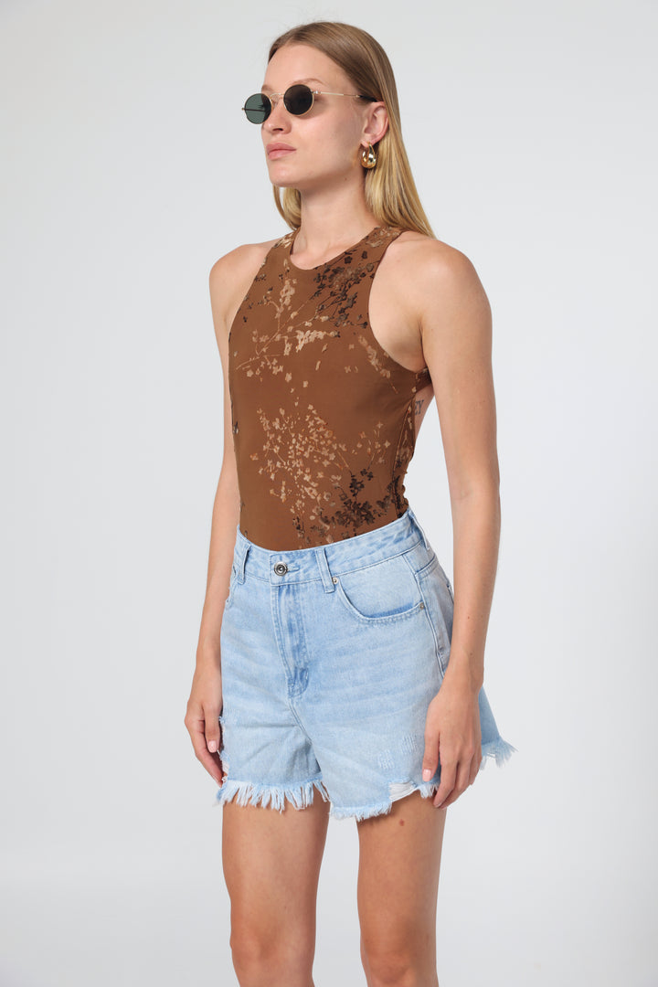 Star 403 Light Blue Denim Shorts