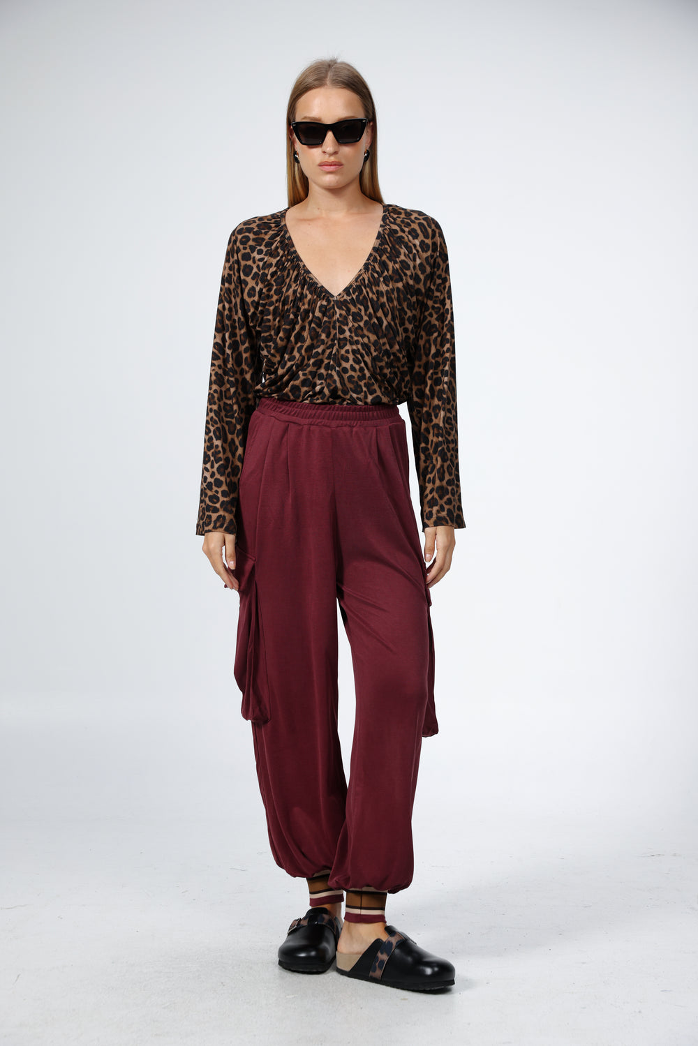 חולצה מנומרת ארוכה Mousse Leopard Shirt 