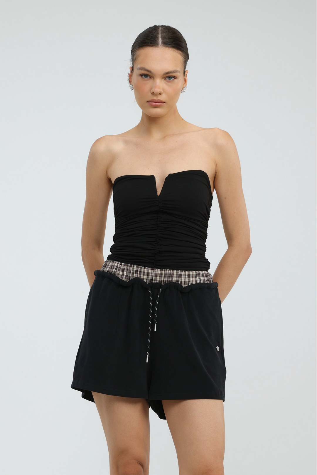 Box Black Shorts