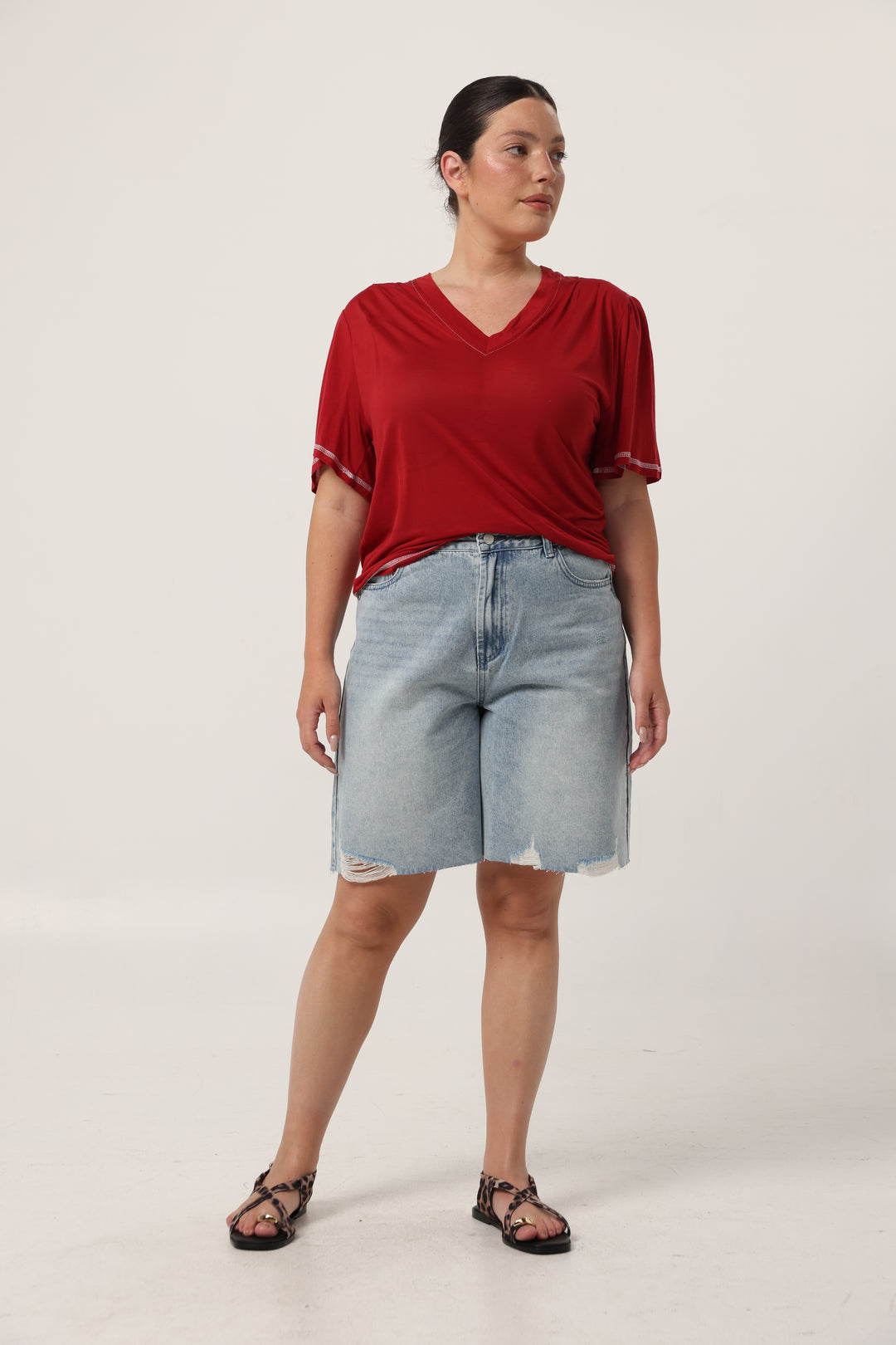 Clean Cream V T-Shirt