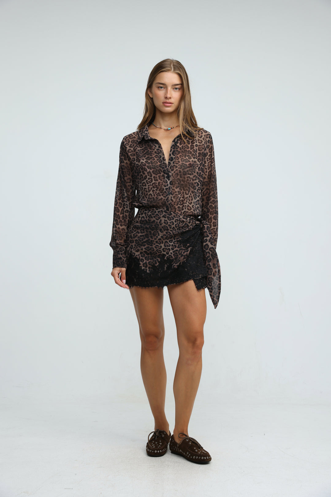 Sauvage Leopard Skirt