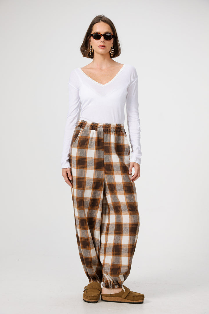 Balloon Brown Plaid Boxer