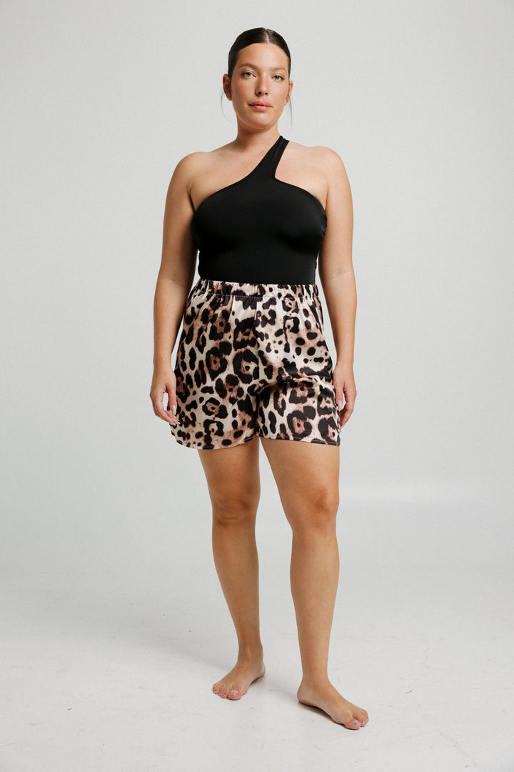 Breezy Leopard Shorts