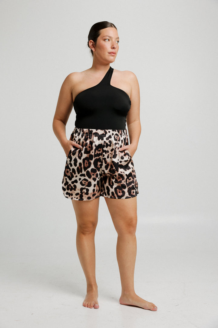 Breezy Leopard Shorts
