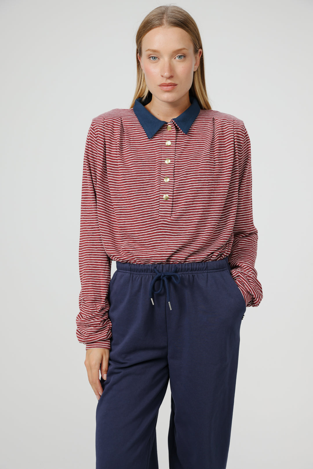 Poenta Red Striped Polo