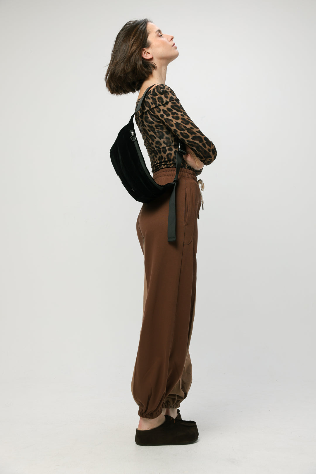 EE Black Velvet Belt Bag