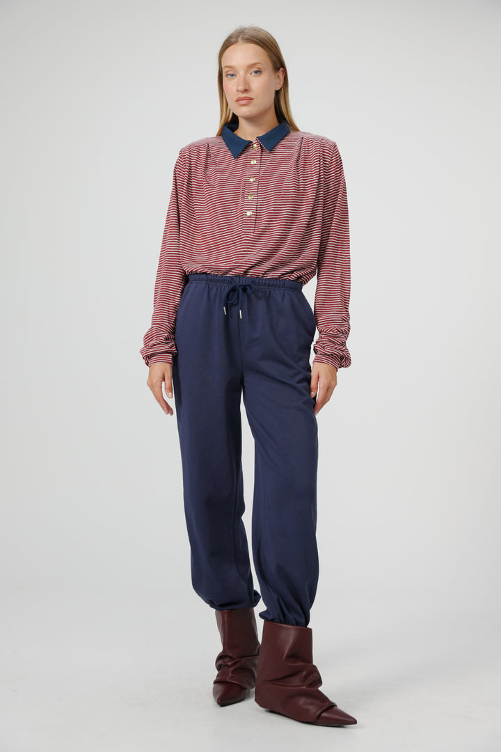 Poenta Red Striped Polo