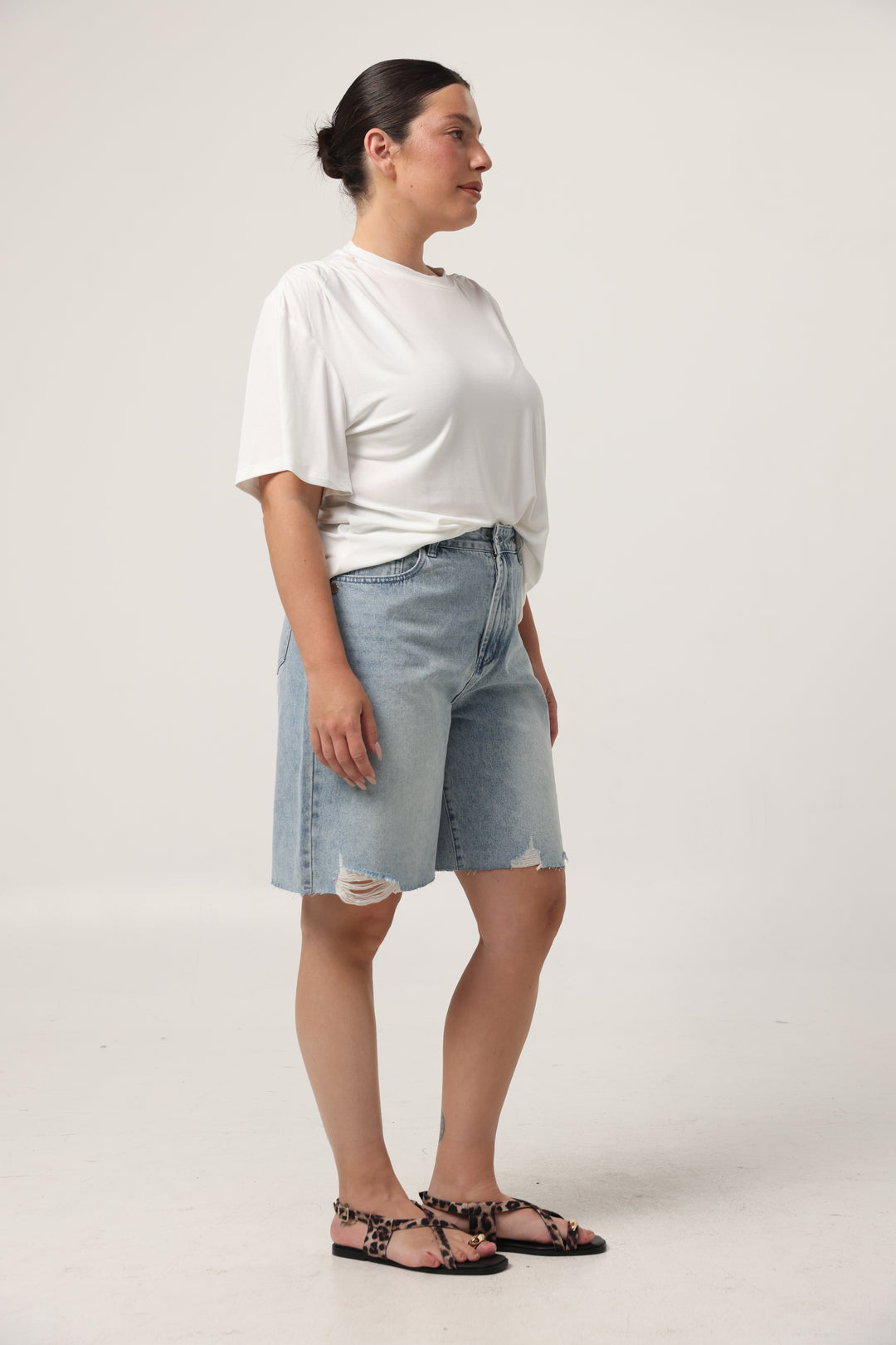 Star 606 Light Blue Bermuda Denim
