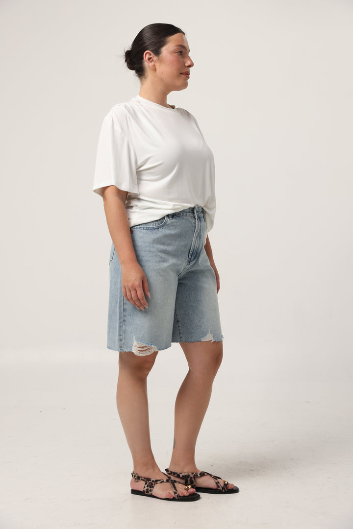 Star 606 Light Blue Bermuda Denim